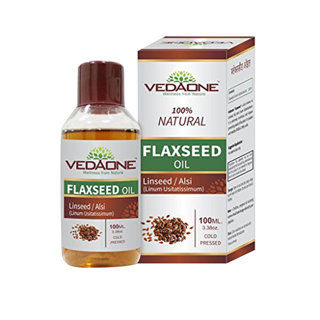 Natural Flaxseed Oil, Vedaone, 100 ML - Vedaone