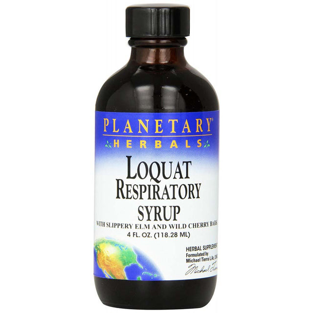 Loquat Respiratory Syrup for Kids, Planetary Herbals, 4 Oz - Planetary Herbals