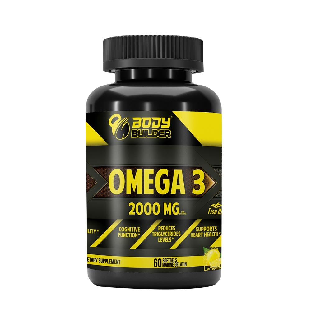 Omega-3 Body Builder, 2000 mg, 60 Softgels - Body Builder