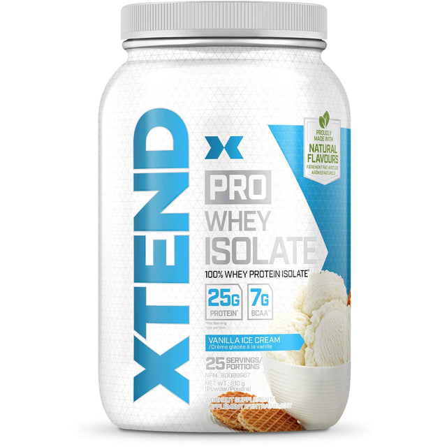 Xtend Pro Whey Isolate, 1.8 LB, Vanilla Ice Cream - Xtend