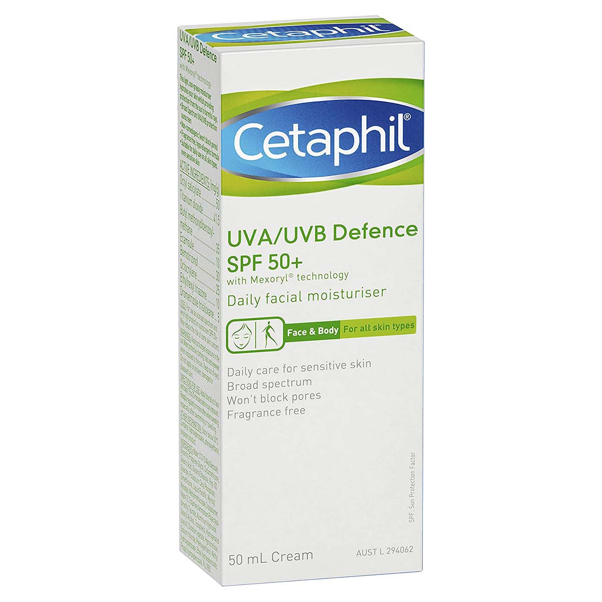 Cetaphil Sun Defense SPF 50+ UVA/UVB, 50 ML - Cetaphil