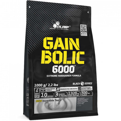 Olimp Gain Bolic 6000, Strawberry, 2.2 LB - Olimp Sport Nutrition