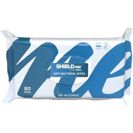 Shieldme Pure Hocl Anti-Bacterial Wipes, 80 Count - SHIELDme