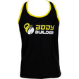 Premium Body Builder T-Shirt, XL, Black & Yellow - Body Builder