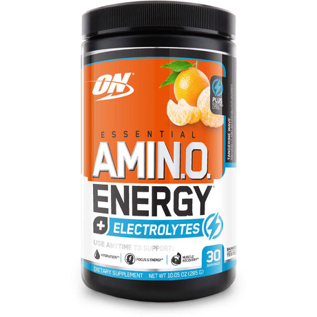 Optimum Nutrition Essential Amino Energy + Electrolytes, Tangerine Wave, 30 Servings - Optimum Nutrition