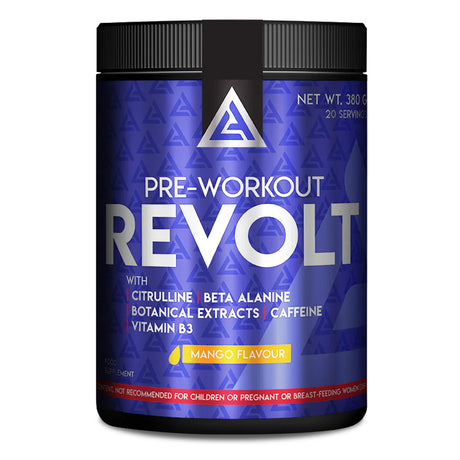 Lazar Nutrition Revolt Pre Workout, Mango, 20 - Lazar Nutrition