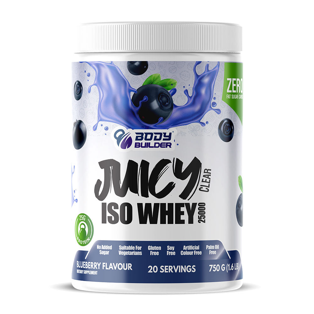 Juicy Clear ISO Whey Body Builder, Blueberry, 1.6 LB - Body Builder