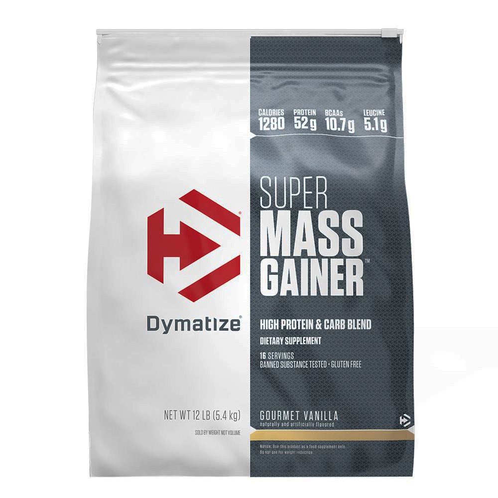 Gourmet Vanilla Dymatize Super Mass Gainer, 12 LB - Dymatize