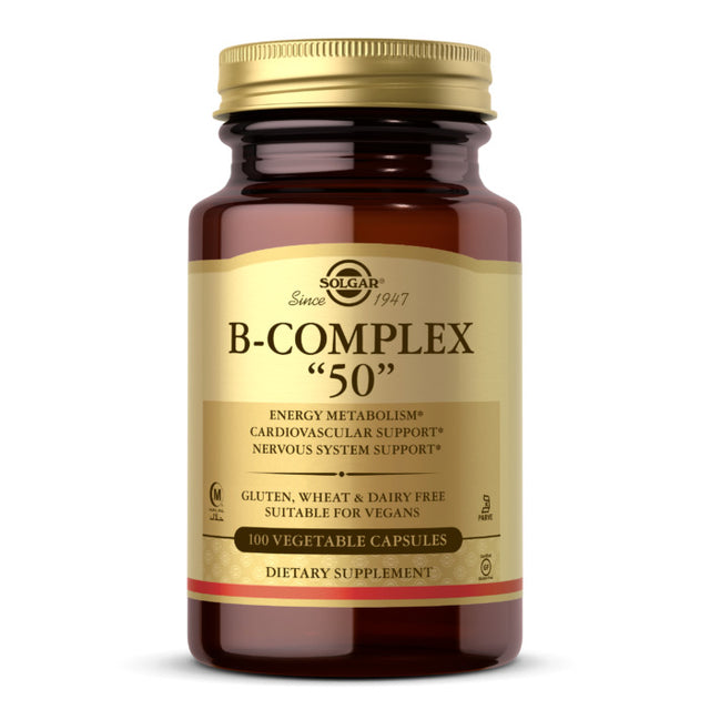 Solgar B-complex 50, 100 Vegetable Capsules - Solgar